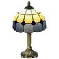 HOMCOM Antique Table Lamp, for Bedroom Bedside, Bulb not Included, Blue