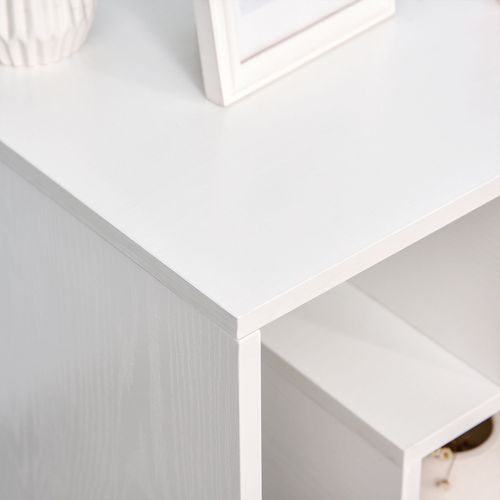 3-Tier Side End Table Open Shelves Storage Coffee Book Magazine Desk